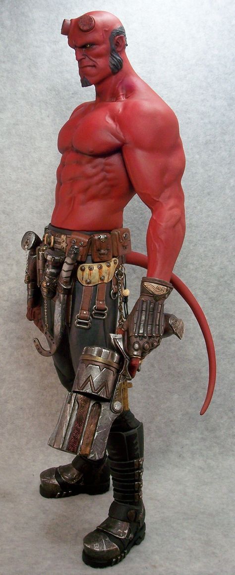 Hellboy Art, Mike Mignola, 3d Figures, 남자 몸, Ange Demon, Pahlawan Super, Dark Horse Comics, Poses References, Figurative Sculpture