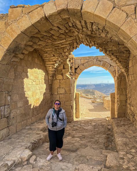 It’s not always hot in Jordan, as you can probably tell from my hoody! Shobak Castle, which is at the top of a windy hill, was built by the Crusaders to keep an eye out for invaders. Amazingly, it has secret passage to a freshwater spring, allowing the residents to stay in the castle for months. The smallest hotel in the world looks up to the castle from the valley below. Next up was Mount Nebo, where Moses looked out over the Holy Land. In the church, archeologists discovered intricate mo... Mount Nebo, Secret Passage, The Residents, The Holy Land, Small Hotel, Holy Land, The Castle, Crusades, The Church