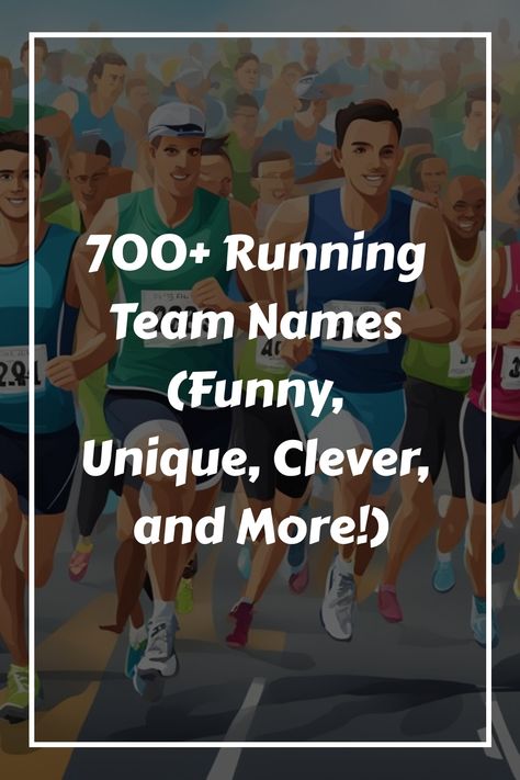 A running team name is more than just a label; it encapsulates the spirit, drive, and camaraderie of the group. Running Puns, Running Team Names, Team Names Funny, Sore Legs, Running Group, Running Team, Media Influence, Town Names, Running Humor