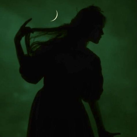 Green Silhouette Aesthetic, Burned Aesthetic, Aesthetic Pictures For Spotify, Green Magic Aesthetic, Bellatrix Lestrange Aesthetic, Silhouette Aesthetic, Twilight Cleric, Green Home Screen, Pixie Aesthetic