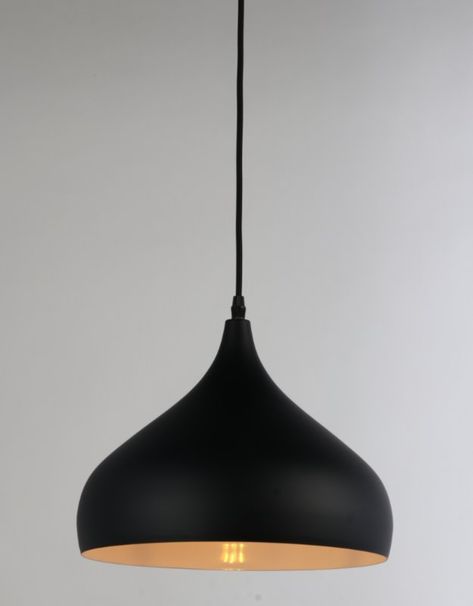 Black Metal Pendant Light, White Kitchen Black Pendant Lights, Pendent Lights, Black Lighting Fixtures, Minimalist Pendant Light, Golden Girls House, Black Pendant Light Kitchen, Modern Kitchen Pendants, Kitchen Credenza