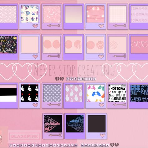 The Sims 4 K-POP Wallpaper. This is a Set with 2 Creations.
30 swatches - 3 wall sizes.
On the base game.
Created by Moniamay72. Download from TSR. #TheSims4 #TheSimsResource #ShowUsYourBuilds #Moniamay72 #Sims4 #Sims4Cc #TS4 #K-POP #housescc #wall #CC #sims4cc #ccfinds #ts4cc #ts4lots #tsr #TheSims #sims4 #thesims4 #Moniamay72 #thesims4 #architecture #thesims4builds #TSR #wallpaper #design #decoration S4cc Wallpaper, Sims 4 Cc Kpop Mod, Ts4cc Wallpaper, Sims 4 Y2k Wallpaper, Sims 4 Cas Background Kpop, Sims 4 Pop Star Cc, Sims 4 Cc Furniture Kpop, Sims 4 Cc Side Table, The Sims 4 Korean Cc