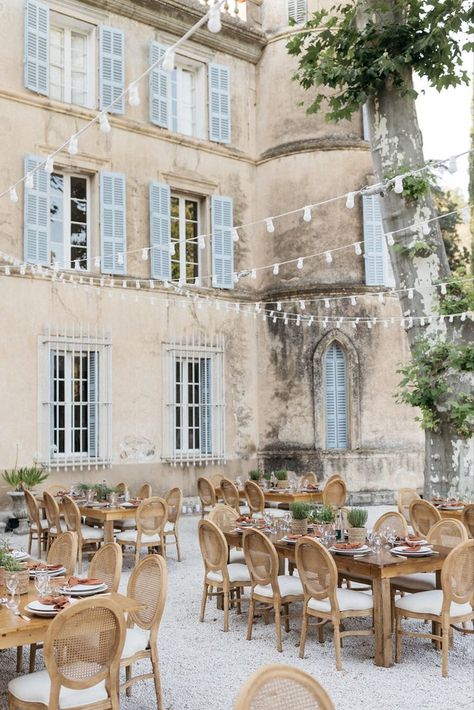 chateau de robernier South Of France Chateau Wedding, Southern French Wedding, French Beach Wedding, Wedding French Chateau, Modern French Country Wedding, Destination Wedding France, French Country Wedding Dress, French Wedding Inspiration, France Chateau Wedding