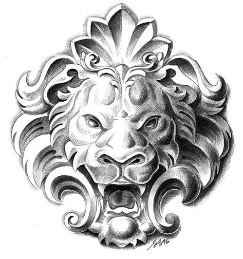 Lions Tattoo, Armour Tattoo, Filigree Tattoo, Armor Tattoo, Tattoo Mandala, Statue Tattoo, Lion Tattoo Design, Ornament Drawing, Animal Reference