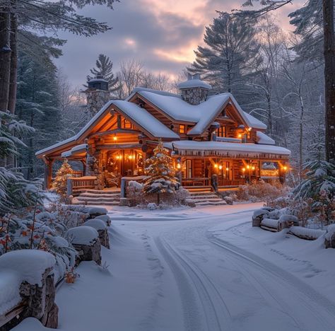 Mountain Homes Interiors, Log Structures, Mountain Dream Homes, Log Cabin Living, Log Cabin Interior, A Cabin In The Woods, Fairytale House, Log Cabin Ideas, Log Cabin Decor