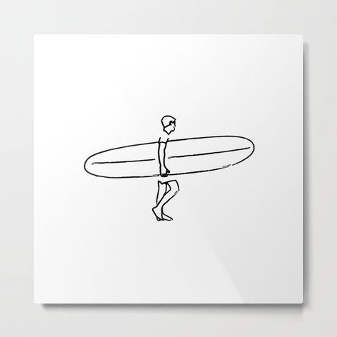 Snowboarding Sketch, Surf Line Art, Surfer Tattoo Ideas, Surfboard Tattoo, Snowboard Tattoo, Surfboard Drawing, Surfer Tattoo, Kite Tattoo, Surf Drawing