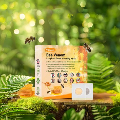 Voilaist™ Bee Venom Lymphatic Drainage and Slimming Patch Bee Venom Benefits, Bee Venom, Improve Skin Tone, Daily Deals, Improve Skin, Winter Sale, Venom, Skin Tone, Fitness Goals