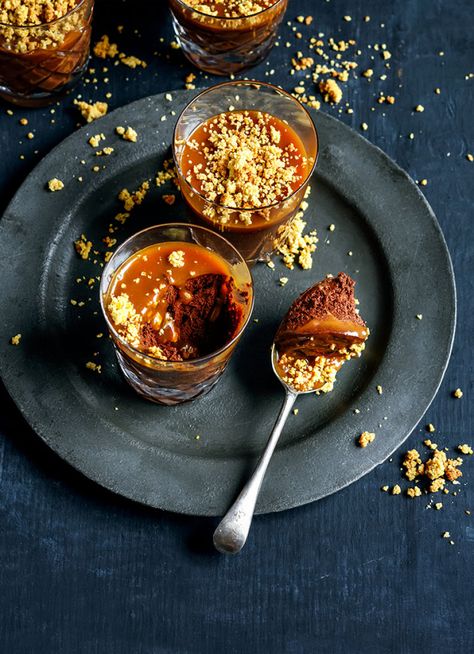 Orange Crumble, Dessert Souffle, Dish Magazine, Whiskey Caramel, Orange Mousse, Caramel Treats, Small Food Processor, Crumble Recipe, Artisan Food