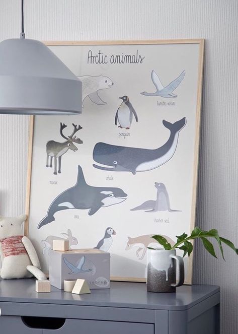 Arctic Nursery Theme, Shark Nursery Theme, Arctic Nursery, Shark Nursery, Night Nursery, Animals Poster, Girl Nursery Themes, Animal Nursery Theme, Baby Animal Nursery