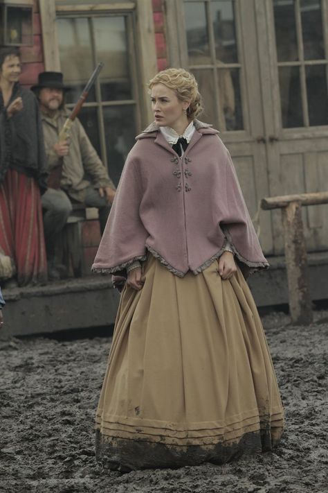 Dominique McElligott | Hell On Wheels Witch Trails, Wild West Costumes, Lady Vengeance, Dominique Mcelligott, Pioneer Clothing, Anson Mount, Hell On Wheels, Coquette Vintage, Period Clothing