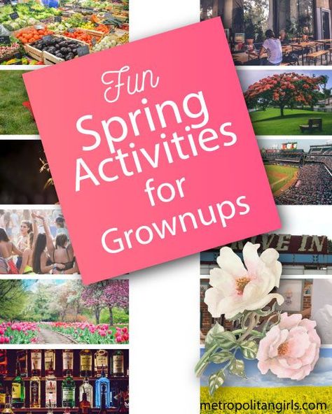 Planning for #Spring: 10 Fun #Springtime Activities. Things to do outdoor for #adults adult couples Spring Events Ideas, Spring Party Activities For Adults, Spring Group Activities, March Activities For Adults, Spring Games For Adults, Spring Activities For Adults, Spring Fling Games, Spring Event Ideas, May Activities