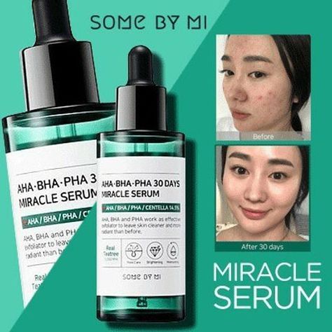 Some By Mi, Serum Cream, Aha Bha, Lavandula Angustifolia, Skin Problems, Clean Skin, Facial Skin, Improve Skin, Facial Serum