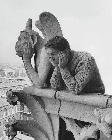 Henry Cartier Bresson, Notre Dame Gargoyles, Henri Cartier Bresson, Photographie Portrait Inspiration, Famous Photographers, Great Photographers, Beautiful Photography, Black And White Photography, Notre Dame