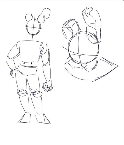 Animatronic Oc Base, Batman Art Drawing, Drawing Cartoon Faces, Hand Drawing Reference, Body Reference Drawing, Easy Doodles Drawings, Fnaf Drawings, Fnaf Art, Art Poses