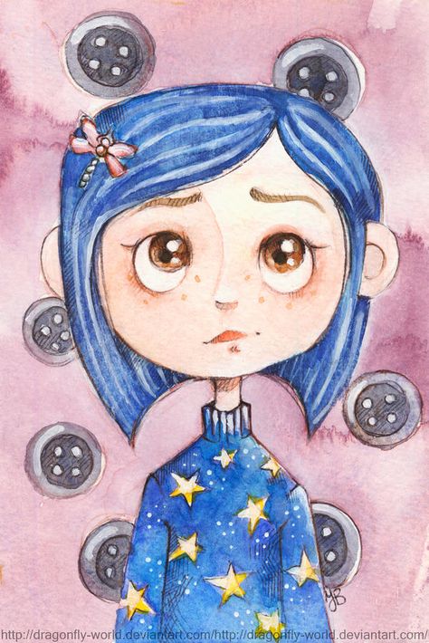 Coraline Drawing, Coraline Art, Coraline Movie, Coraline Aesthetic, Coraline Jones, Tim Burton Art, Coraline, Disney Drawings, A Drawing