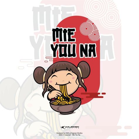 "Mie You Na" logo design howtodesignalogotutorials #logomakerwanted #logodesiger🔰 Chinese Noodle Restaurant, Chinese Restaurant Logo, Burgundy Colour Palette, Logo Design Graphics, Fast Food Logos, Noodle Restaurant, Chinese Logo, Logo Character, Character Logo