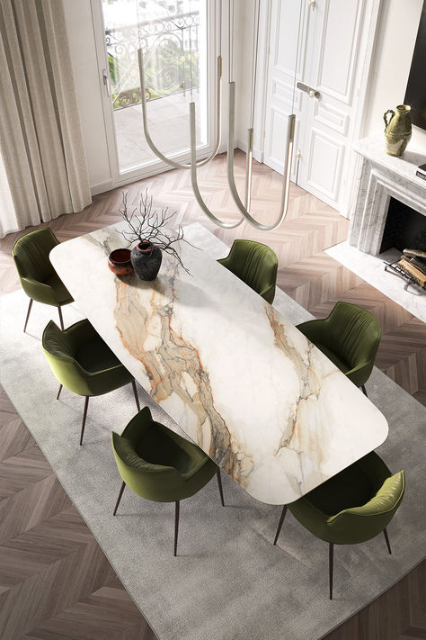 Cattelan Italia's Skorpio Keramik Dining Table is a masterpiece of modern design. Elevate your dining space with this ceramic marvel, blending sophistication and functionality. Immerse in contemporary elegance where Skorpio Keramik defines dining table aesthetics effortlessly. #Tables #Diningtables #Ceramic #ArchitonicProductPick #DecoratingIdeas #InteriorDesire #HomeDecor #ModernDesign #FurnitureDesign Dining Table Design Modern Luxury, Modern Dining Table Designs, Dining Marble Table, Stone Wall Kitchen, Cattelan Italia Table, Living Room Wooden Wall, Dining Table Stone, Dining Table Contemporary, Penthouse Luxury