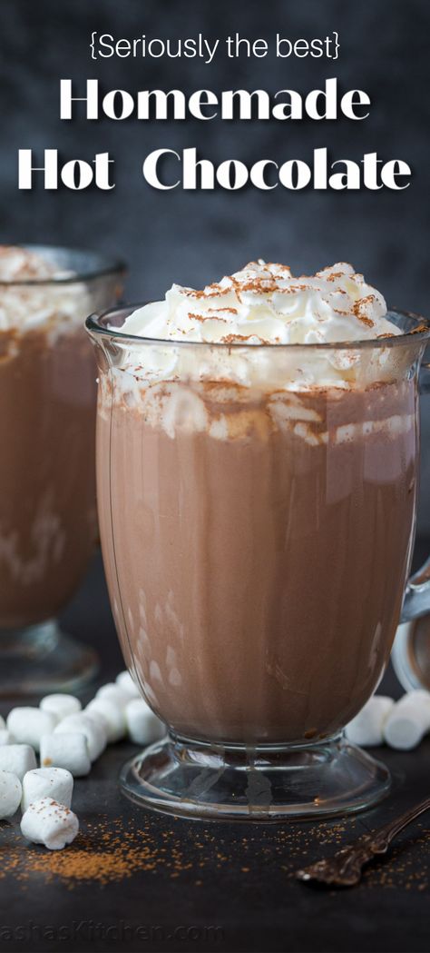 How To Make Best Hot Chocolate, Amazing Hot Chocolate Recipe, Hot Chocolate With Chocolate Bar, Hot Cocoa With Water, How To Make Real Hot Chocolate, Best Ever Hot Chocolate Recipe, Good Hot Cocoa Recipe, Hot Chocolate Recipes With Chocolate Bar, Homade Hot Chocolate Recipe Homemade