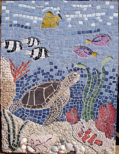 C-Life | 18" x 24" Ceramic, porcelain, tempered glass, marbl… | Flickr Mosaic Animals, Mosaic Madness, Mosaic Art Projects, Mosaic Stained, Mosaic Tile Art, Mosaic Pictures, Mosaic Artwork, Mosaic Garden, Mosaic Projects