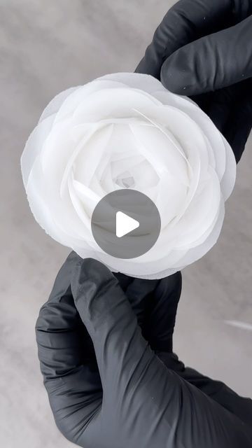 Patti Cakes Bakes | Cake Content Creator & Educator on Instagram: "🌸 Easy Wafer Paper Flower Tutorial 🌸

Learn how to create this *stunning* and *simple* edible wafer paper flower for your cakes! Perfect for adding that extra touch of elegance ✨

✨ **What you’ll need:**
- Wafer paper (I’m using @oasissupplycompany )
- Round cookie cutter or cup
- Water and paint brush💧

1️⃣ Cut wafer paper into circles (use a circle punch or scissors) 
2️⃣ Lightly wet the line down the center and drape over the edge of your cutter or cup.
3️⃣ Layer each circle slightly over the last, building up petals.
4️⃣ Keep adding until the center is filled and the petals form a point.
5️⃣ Gently remove the cutter, then fill in the center with half circles.
6️⃣ Let your beautiful flower dry!

🌸 These flowers are s Wafer Paper Cookies, Cake With Wafer Paper Flowers, How To Use Wafer Paper On Cakes, How To Make Wafer Paper Flowers, Wafer Paper Flowers Tutorial, Wafer Paper Tutorial, Edible Wafer Paper, Wafer Paper Flowers, Wafer Paper Cake