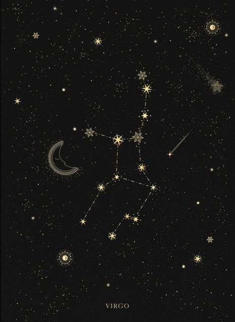 Virgo Aesthetic Wallpaper Black, Pisces Wallpaper Aesthetic, Zodiac Constellation Tattoo, Virgo Wallpaper, Pisces Wallpaper, Virgo Aesthetic, Vintage Constellation, Zodiac Wallpaper, Pisces Tattoo Designs