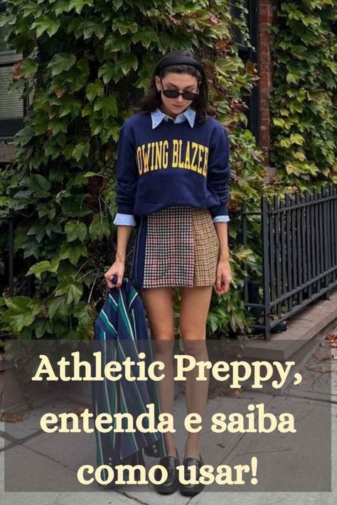 Estilo preppy, esportivo chic Edgy Preppy, Preppy Fashion, High School Sports, Preppy Chic, Estilo Preppy, Preppy Aesthetic, Preppy Outfit, Ivy League, Country Club