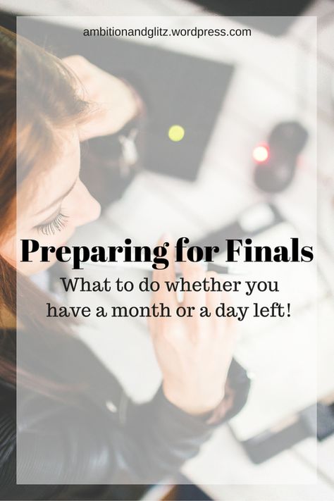 How to prepare for your college finals. Even if you have a month left, you should get started now! If you've got a few days, Ambition & Glitz has tips for you, too! Exams Are Coming, School Organization College, Organization College, College Finals, School Organisation, College Preparation, Study Strategies, College Success, College Survival