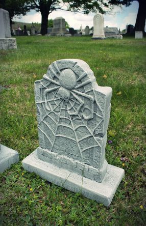 Halloween Forum: Improve Dollar Tree tombstones by gluing foam onto bottom of tombstone so that it looks more realistic How To Make Grave Stones For Halloween, Tombstones Diy, Halloween Tombstones Diy, Prop Building, Tombstone Diy, Halloween Gravestones, Tombstone Designs, Grave Stones, Halloween Forum