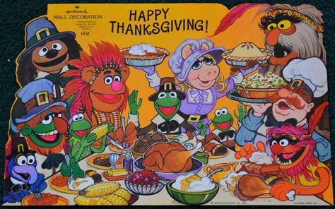 Muppet Meme, Muppet Mayhem, Thanksgiving Note, Thanksgiving Vibes, Muppets Party, Thanksgiving Vintage, Thanksgiving Happy, Fozzie Bear, Sesame Street Muppets