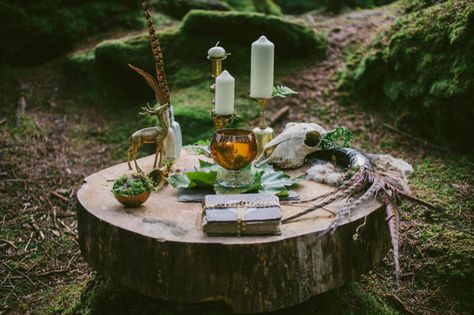 Woodland Wedding Inspiration, Pagan Wedding, Witch Garden, County Cork, Wiccan Altar, Spring Equinox, Celtic Wedding, Irish Wedding, An Elf