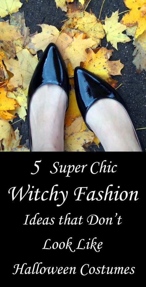 5 Witchy Fashion Trends That Don't Look Like Halloween Costumes - Moody Moons Glam Witch Costume, Modern Witch Fashion Casual, Glam Magick, Witchy Work Outfit, Witchy Outfits Casual, Green Witch Aesthetic Fashion, Witchy Shoes, Modern Witch Outfit, Witch Aesthetic Fashion