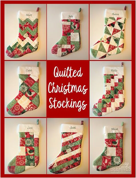 Aesthetic Christmas Stocking, Stockings Decorating Ideas, Diy Quilted Christmas Stocking, Christmas Stocking Pattern Free, Kids Christmas Stocking, Christmas Stocking Tutorial, Christmas Stockings Ideas, Fabric Christmas Stocking, Christmas Stockings Sewing