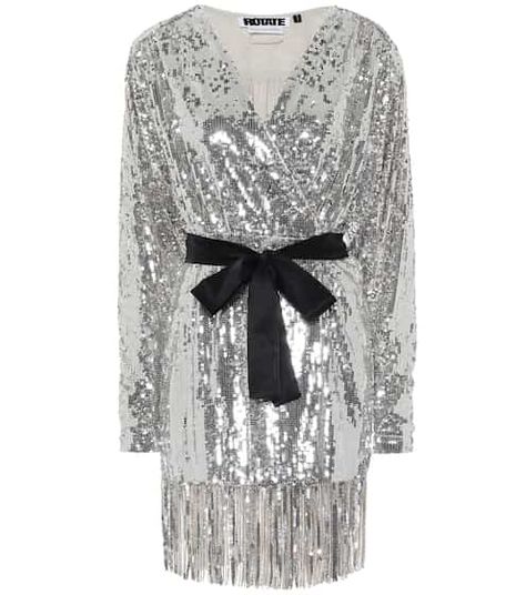 Designer Dresses - Shop Luxury Fashion Online | Mytheresa Sequin Wrap Dress, Halterneck Mini Dress, Sky Blue Dress, Lace Back Dresses, Rotate Birger Christensen, Women Church Suits, Silver Sequin Dress, Birger Christensen, Sequined Dress