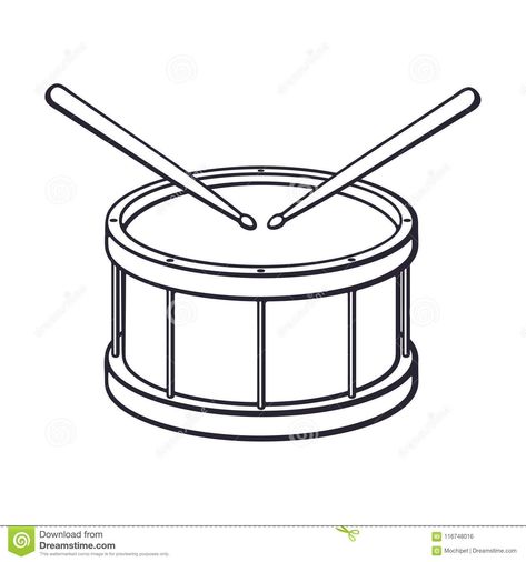 Doodle of classic wooden drum with drumsticks. Illustration about drawing, pencil, contour, isolated, equipment, icon, jazz, cartoon, audio, beat, classical, orchestral - 116748016 Instrument Drawing Easy, Drum Drawing Easy, Jazz Cartoon, Drum Drawing, Drum Tattoo, Aesthetic Tumblr Backgrounds, Best Love Pics, Bubble Drawing, Cartoon Sketch