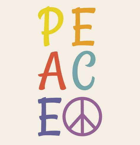 Icon, sticker in hippie style with colored text Peace and peace sign on beige background. Retro style Background Retro, Retro Background, Vector Sketch, Beige Background, Peace Sign, Hippie Style, Style Retro, Retro Style, Retro Fashion