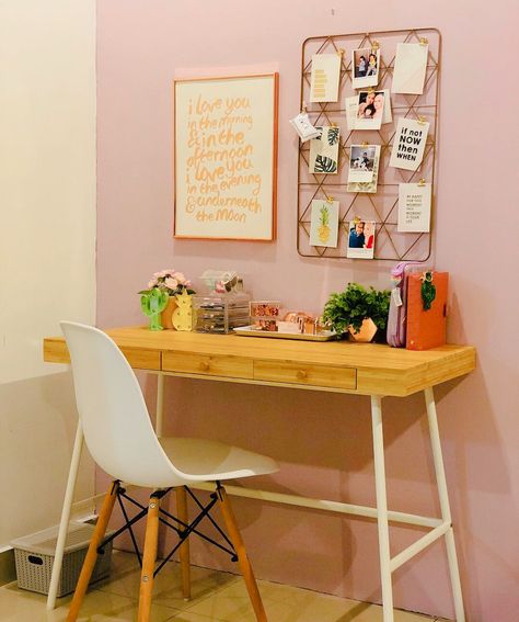 Ikea lillasen table. Study table Study Table Ikea, Lillasen Desk, Study Table Inspiration, Chair And Desk, Apartment Updates, Office Corner, Best Ikea Hacks, Bedroom Nook, Table Ikea