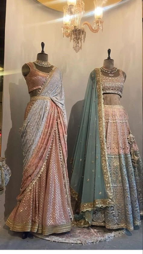 Indian Outfits Modern, Desi Dress, Simple Lehenga, Trendy Outfits Indian, Indian Outfits Lehenga, Lehenga Designs Simple, Traditional Indian Dress, Dress Idea, Indian Dresses Traditional