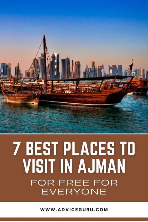 Looking for places to visit in Ajman for free? There are too many to mention, but I’ll tell you only the best spots. Ajman, the smallest of the UAE’s seven emirates, is packed with beautiful beaches, historical sites, and natural wonders—all for free. You don’t need to break the bank to enjoy its charm. Ajman Uae, Best Places To Visit, Gulf Coast, Beautiful Places To Visit, Historical Sites, Natural Wonders, Beautiful Beaches, Cool Places To Visit, 18th Century