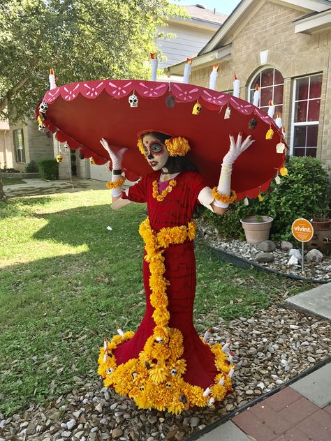 The Book Of Life La Muerte Costume, La Muerte Halloween Costume, La Muerte Costume Book Of Life, La Muerte And Xibalba Costume, La Muerte Book Of Life Costume, Book Of Life Halloween Costume, The Book Of Life Costume, Book Of Life Cosplay, Catrina Costume Kids