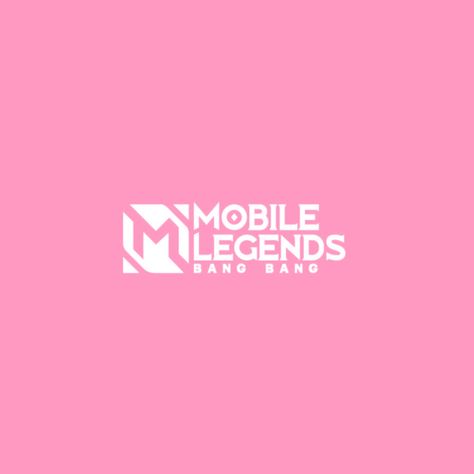 Logo Mobile Legend, Mobile Legends Logo, Aesthetic Logo, Pink Mobile, Icons Pink, Legend Wallpaper, Match Icons, Phone Layout, Ios App Icon Design