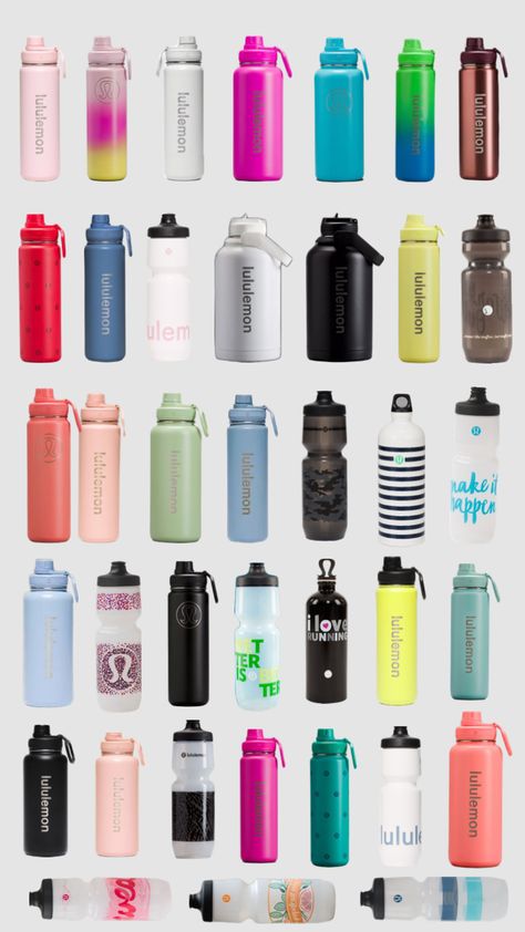 #lululemon #waterbottle Lululemon Bottle, Lululemon Stuff, Preppy Essentials, Trendy Water Bottles, Cute Water Bottles, Im Obsessed, Cute Cups, Birthday List, Workout Yoga