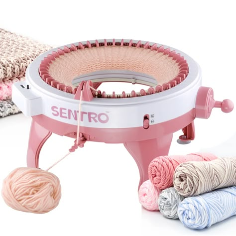 SENTRO Knitting Machine/JAMIT Knitting Machine Loom Machine, Hand Knitting Diy, Round Loom, Knitting Machine Patterns, Machine Pattern, Knitting Tools, Pet Scarf, Knitting Machine, Circular Knitting