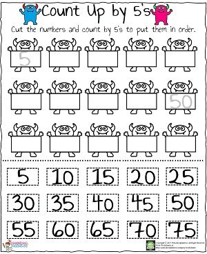 Here is easy and funny skip counting by 5's worksheet for preschoolers and firs graders. Kids will improve their counting ability with this worksheet. This skip counting by 5's worksheet is freebie. You can use this worksheet for educational purposes. Counting By 5's Kindergarten, Skip Counting By 2 Worksheets Kindergarten, Grade 2 Skip Counting Worksheets, Skip Counting By 50's Worksheets, Skip Counting By 10s Kindergarten, Skip Counting By 2 Activity, Teacher Resumes, Skip Counting Kindergarten, Skip Counting By 5