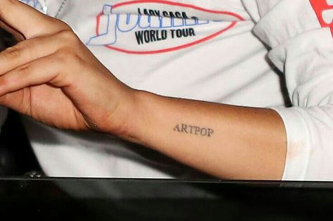 Artpop Tattoo, Should I Get A Tattoo, Joanne World Tour, Lady Gaga Tattoo, Joanne Lady Gaga, Lady Gaga Artpop, Lady Gaga Joanne, Tour Merchandise, Lady Gaga Photos