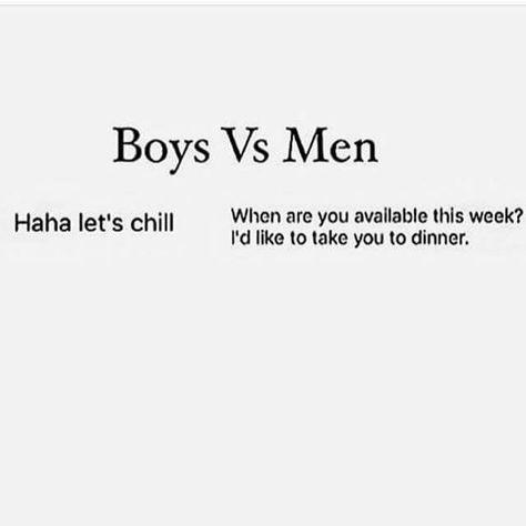 Boys vs Men Men Are Scum Quotes, Man Vs Boy, Boys Vs Men, Immaturity Quotes, Men Vs Boys, Future Husband Prayer, Bad Boyfriend, Prayer For Husband, Cute Images With Quotes