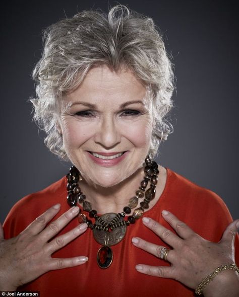 Julie Walters says she has gone grey gracefully: 'Everyone says they love it, so I've kept it. Frankly, it's great not to have to dye my roots every five minutes, which my dear mum did into her 70's Going Gray Gracefully, Julie Walters, Beautiful Gray Hair, My Roots, Embrace It, Advanced Style, Ageless Style, Going Gray, Ageless Beauty