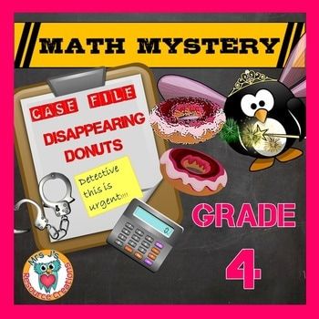 GRADE 4 Math Mysteries Grade 4 Math, Math Decimals, Math Mystery, 4th Grade Math Worksheets, Math Division, Thanksgiving Math, Summer Math, Fall Math, Winter Math