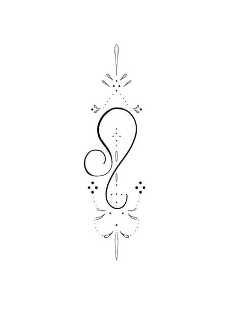 Leo Symbol Art, Leo Designs Tattoo, Leo Line Tattoo, Leo Symbol Tattoo Zodiac, Leo Arm Tattoos For Women, Leo Back Tattoo Women, Tattoo For Leo Women, Leo Sign Tattoo Ideas For Women, Leo Tattoo Women