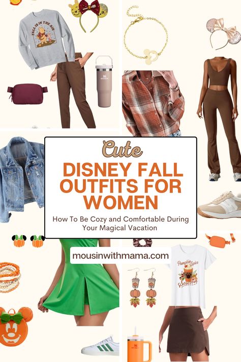 Are you headed to Disney this fall and want to make sure you are looking cute and feeling comfortable? If you're looking for fall Disney fit ideas, click here to find attractive ideas conveniently available from Amazon.  Disney Fit Fall | Disney outfits women fall | Fall disney outfit ideas | Amazon outfits for Disney Disneyland Outfits Women Fall, What To Wear To Disneyland In October, November Disney Outfits, Outfits For Disney World Women, Comfortable Disney Outfits Women, Disney World Outfits Fall, Disney Outfits Women Fall, Disneyland Outfits Fall, Disneyland Outfits Women