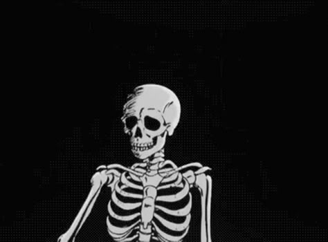 Skeleton Halloween GIF - Skeleton Halloween HappyHalloween - Discover & Share GIFs Black And White Gif, Halloween Gif, Optical Illusions Art, Skeleton Art, Wallpaper Animes, Skeleton Halloween, Skull Wallpaper, Black Wallpaper Iphone, Creatures Of The Night